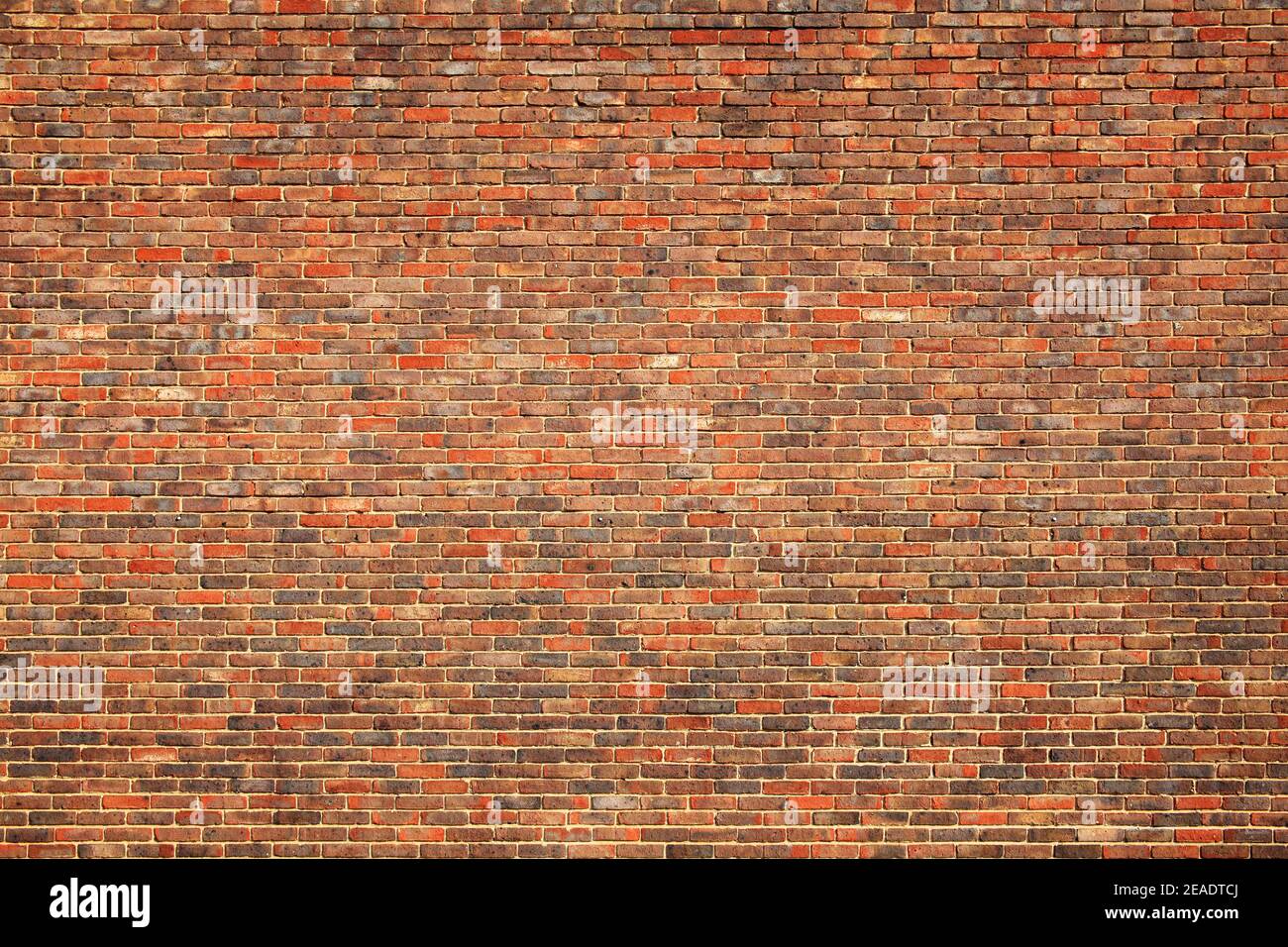 Old large red brick wall background, stock photo image Stock Photo