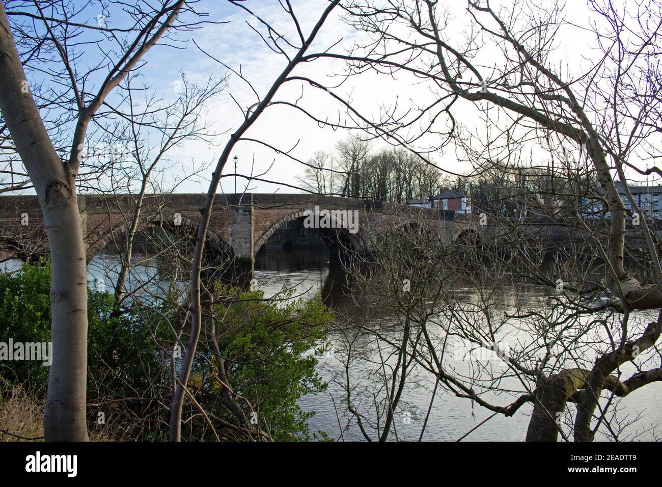 Old Penwortham Bridge Stock Photo Alamy
