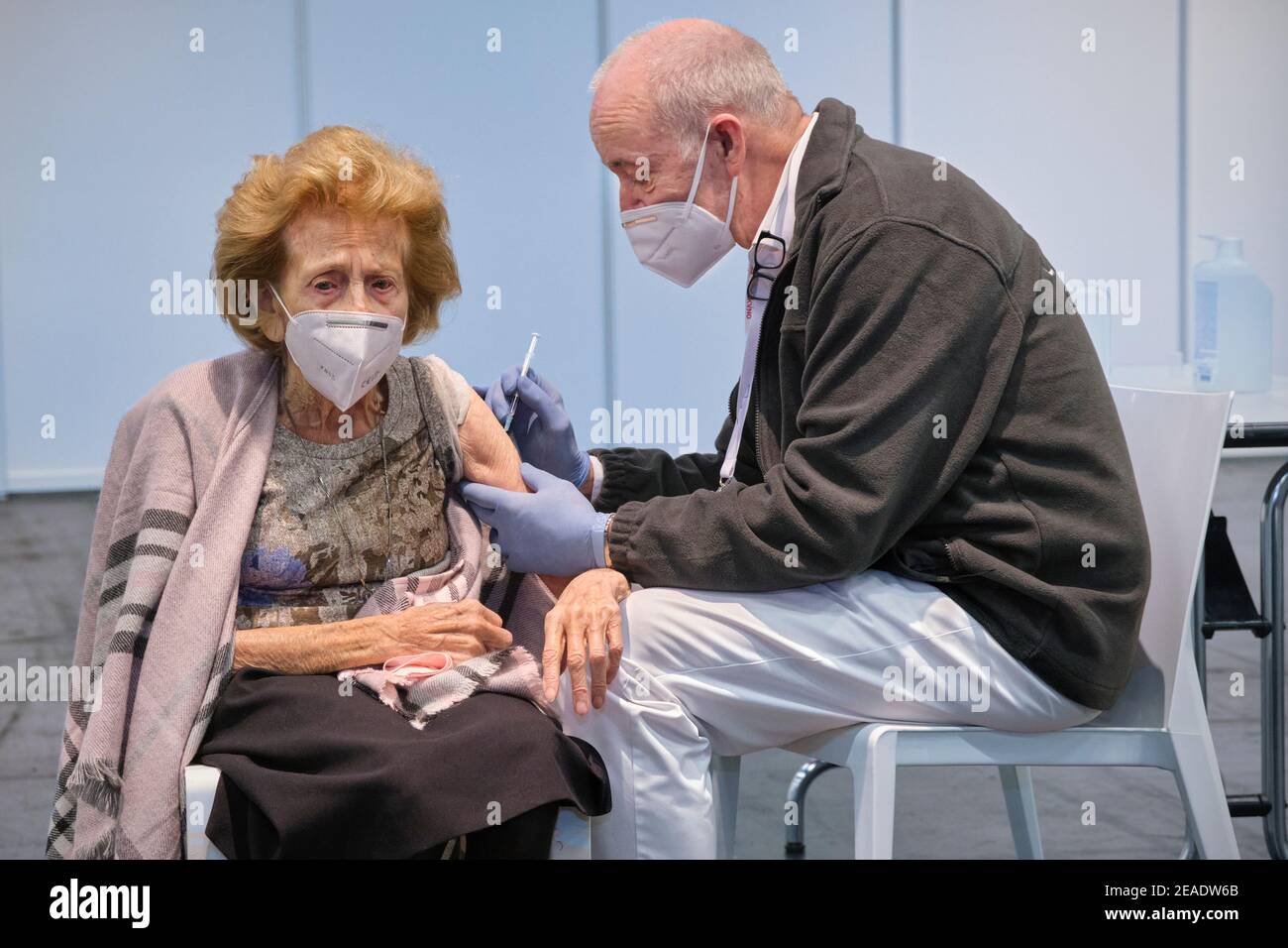 On 8 February, the vaccination centre of the city of Cologne started its long-awaited operation. Stock Photo