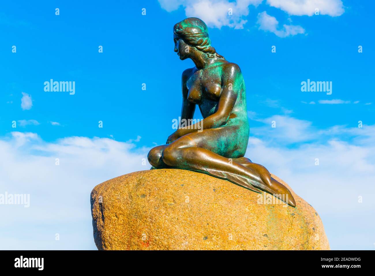 little mermaid statue in Copenhagen, Denmark Stock Photo Alamy