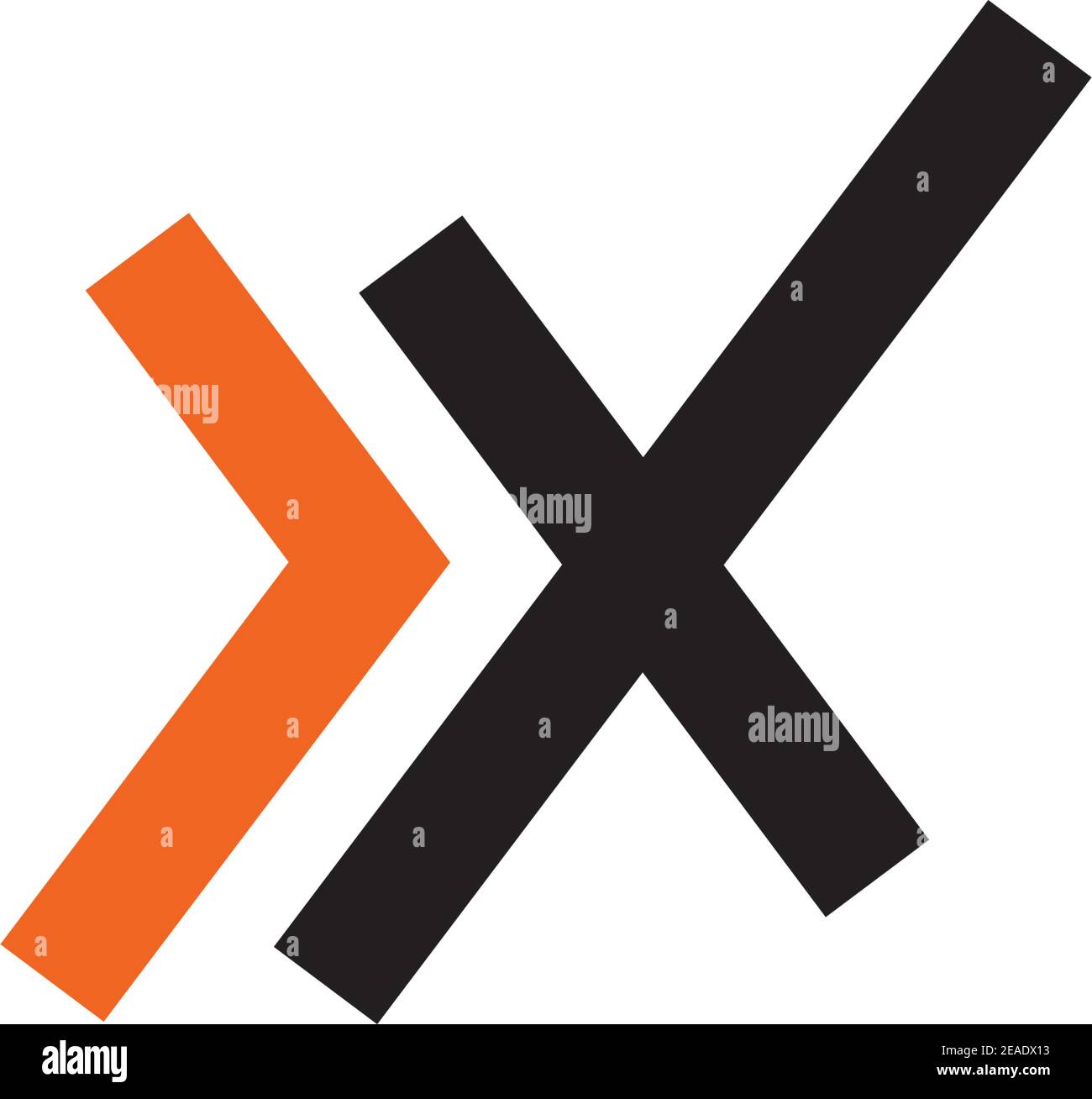 X letter initial logo design  inspiration vector template Stock Vector