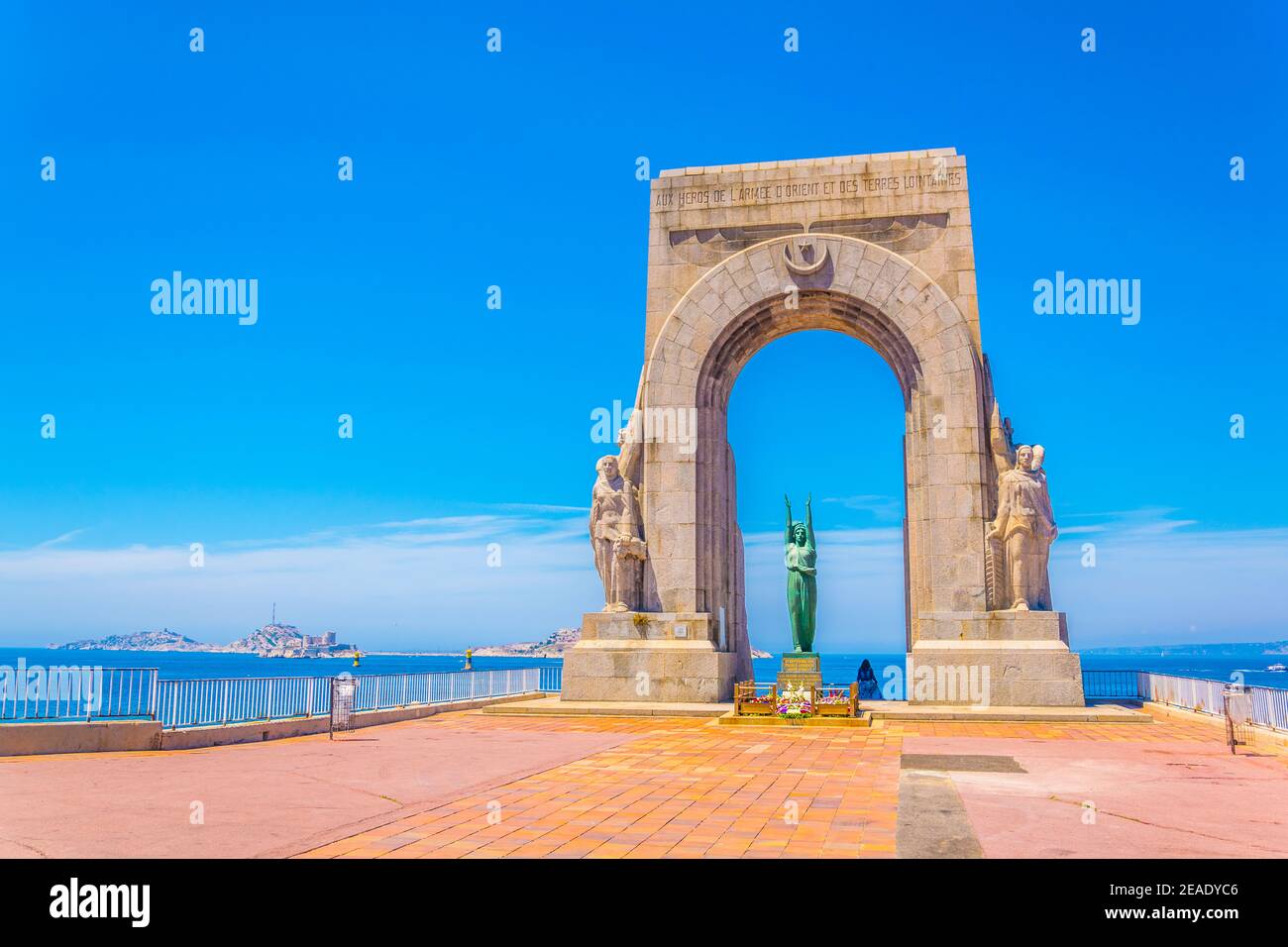 la porte de L'orient monument situated at Marseille, France Stock Photo -  Alamy