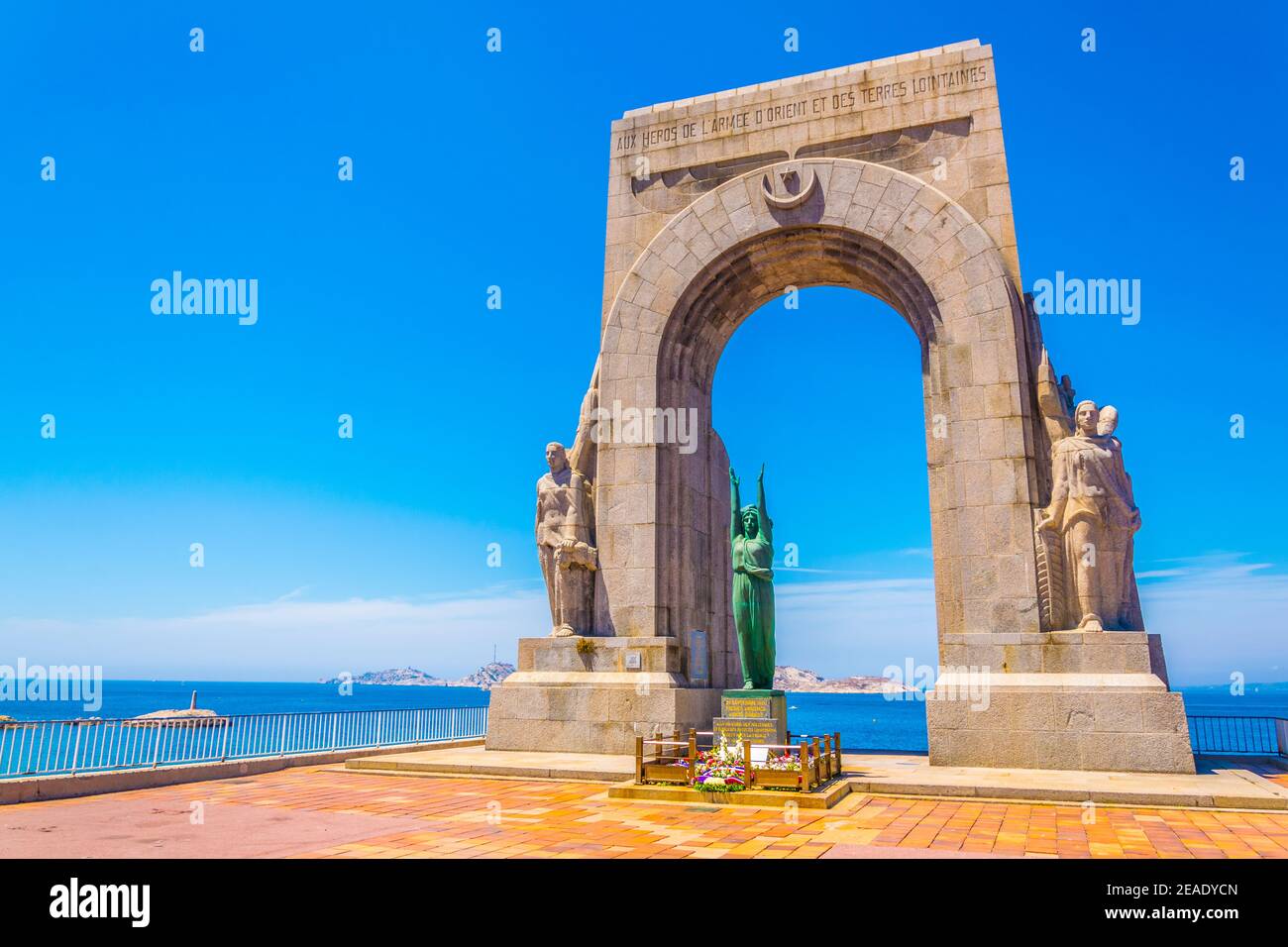 la porte de L'orient monument situated at Marseille, France Stock Photo -  Alamy