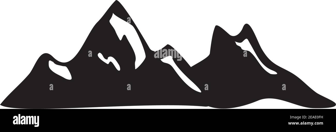 Mountain landscape icon logo design vector template Stock Vector Image ...