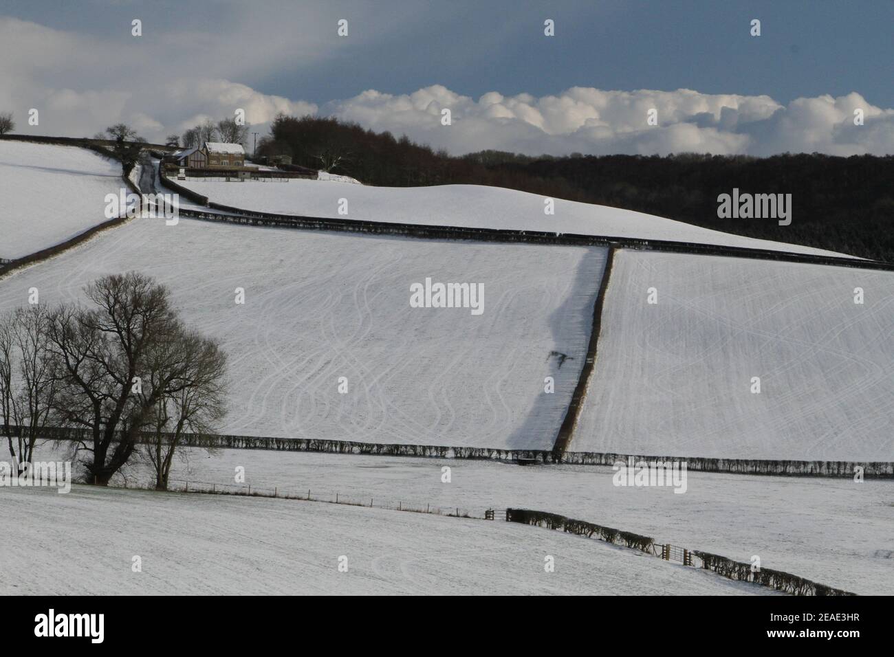 Uk Weather Sunshine And Snow In Howardian Hills North Yorkshire 9th February 21 The Beast Of The East Bringing Extremely Cold Weather To The North Of England Snow And Blue Skies Inbetween Outbreaks Of Uk Weather Sunshine And Snow In Howardian Hills North Yorkshire 9th February 21 The Beast Of The East Bringing Extremely Cold Weather To The North Of England Snow And Blue Skies Inbetween Outbreaks Of