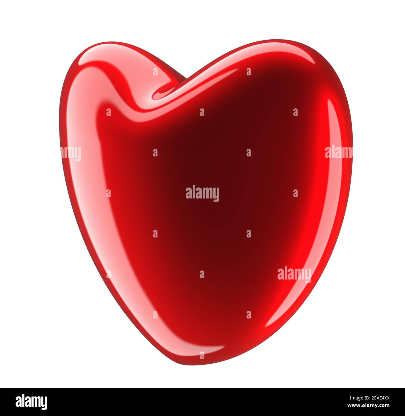 red shiny red heart in the middle says thet hearted