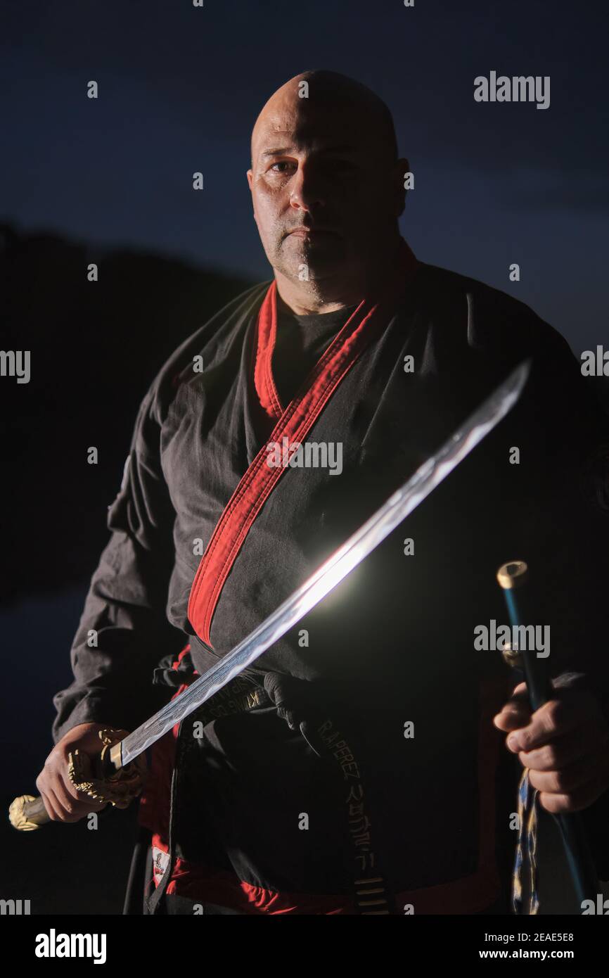 martial arts samurai Stock Photo Alamy