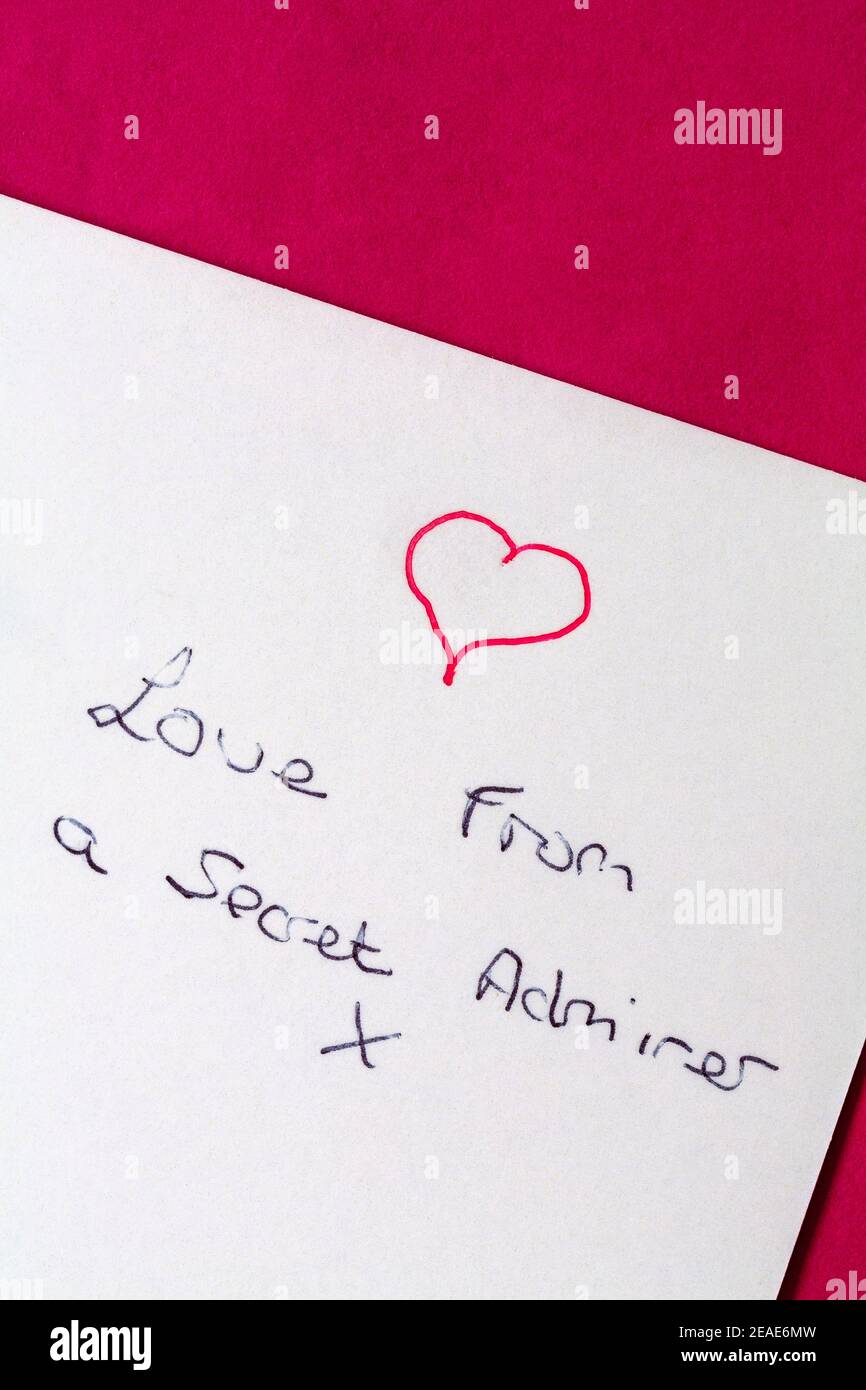 Love from a secret admirer hi-res stock photography and images - Alamy