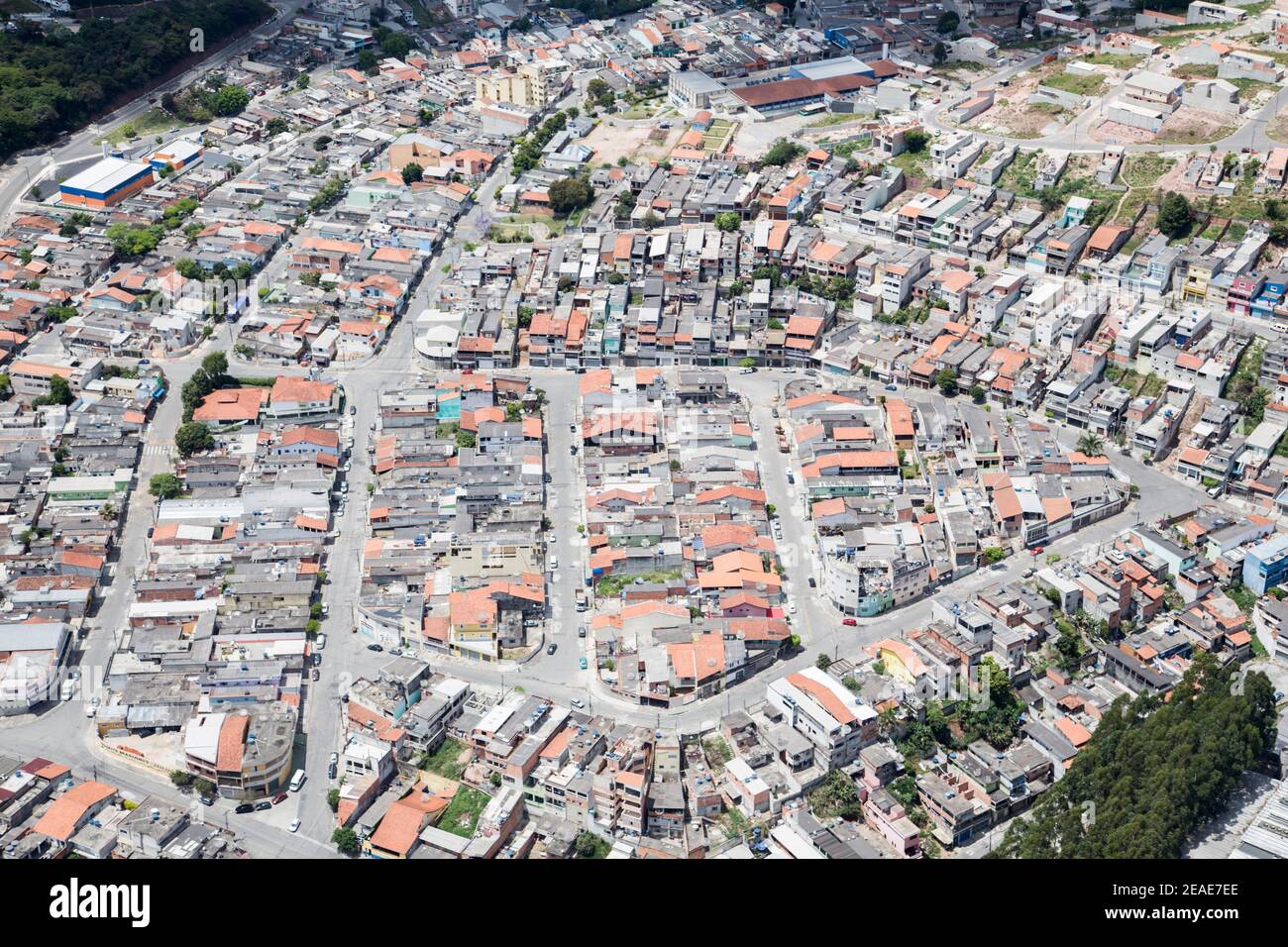 Aerial view of Caieiras, Brazil Stock Photo