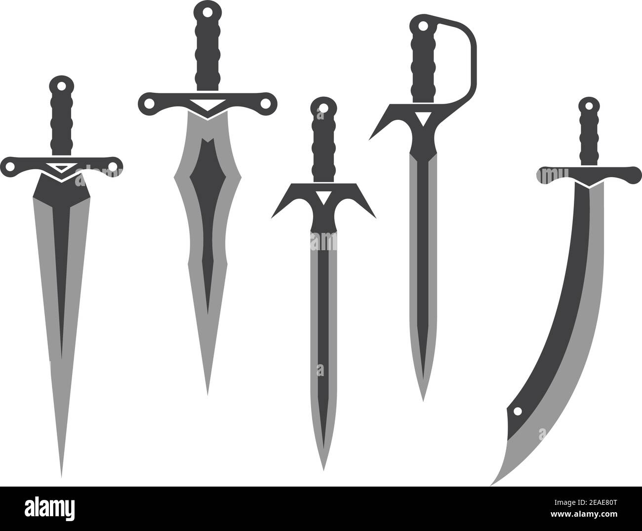 sword logo icon vector illustration design template Stock Vector Image &  Art - Alamy
