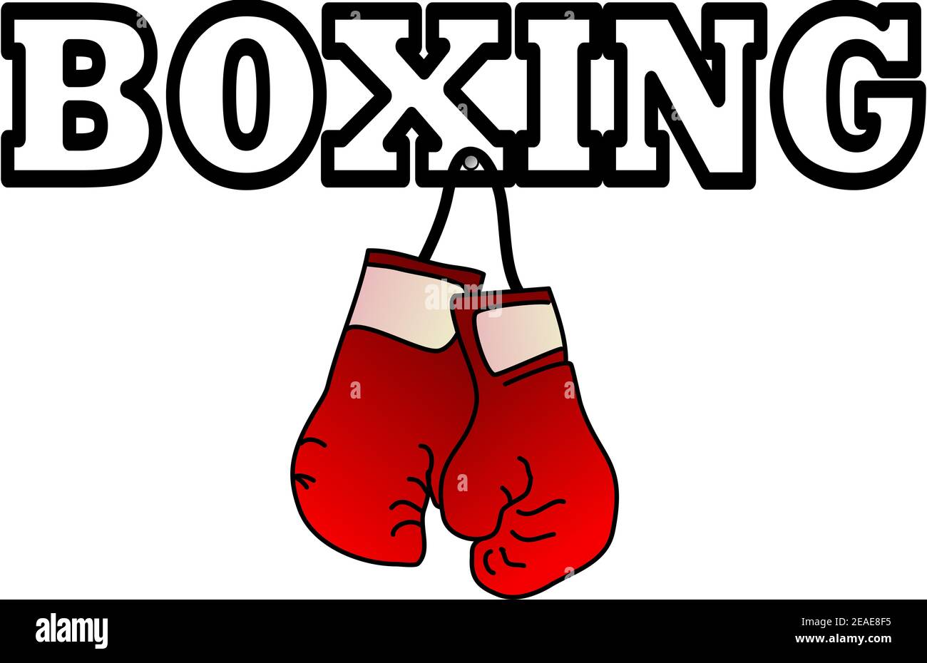 Image of hanging boxing gloves Stock Photo Alamy