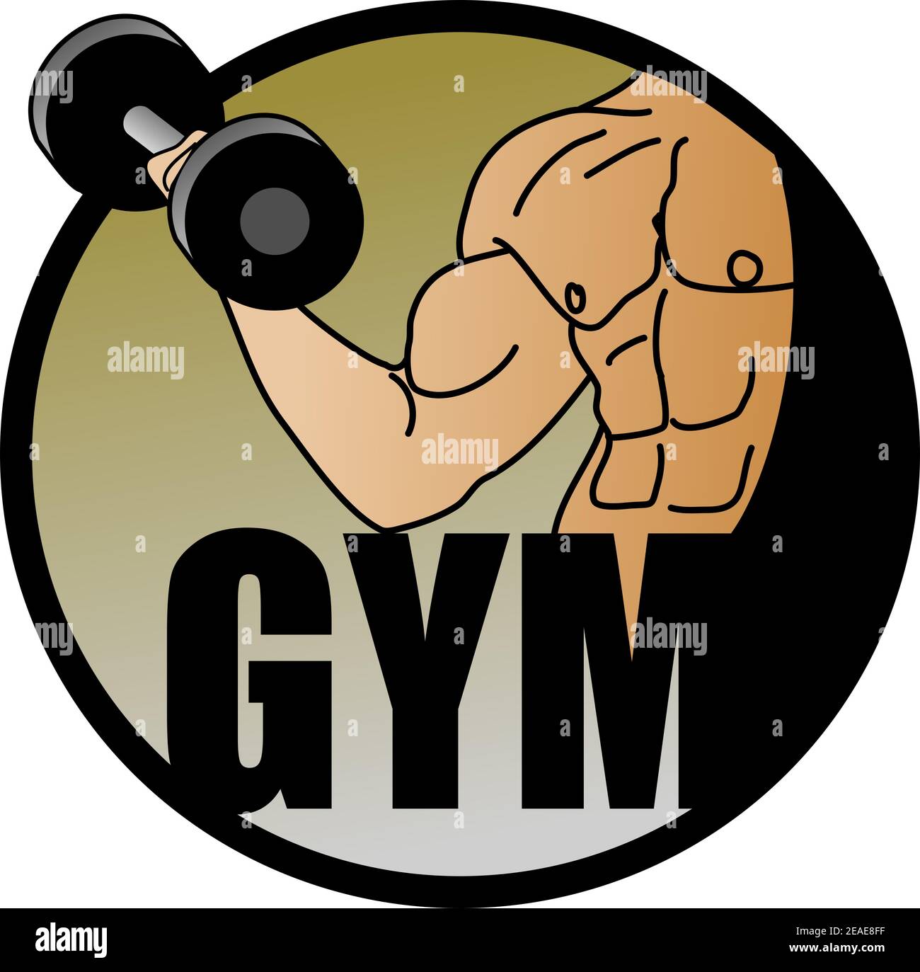 Fitness muscular man lifting weights Stock Photo - Alamy