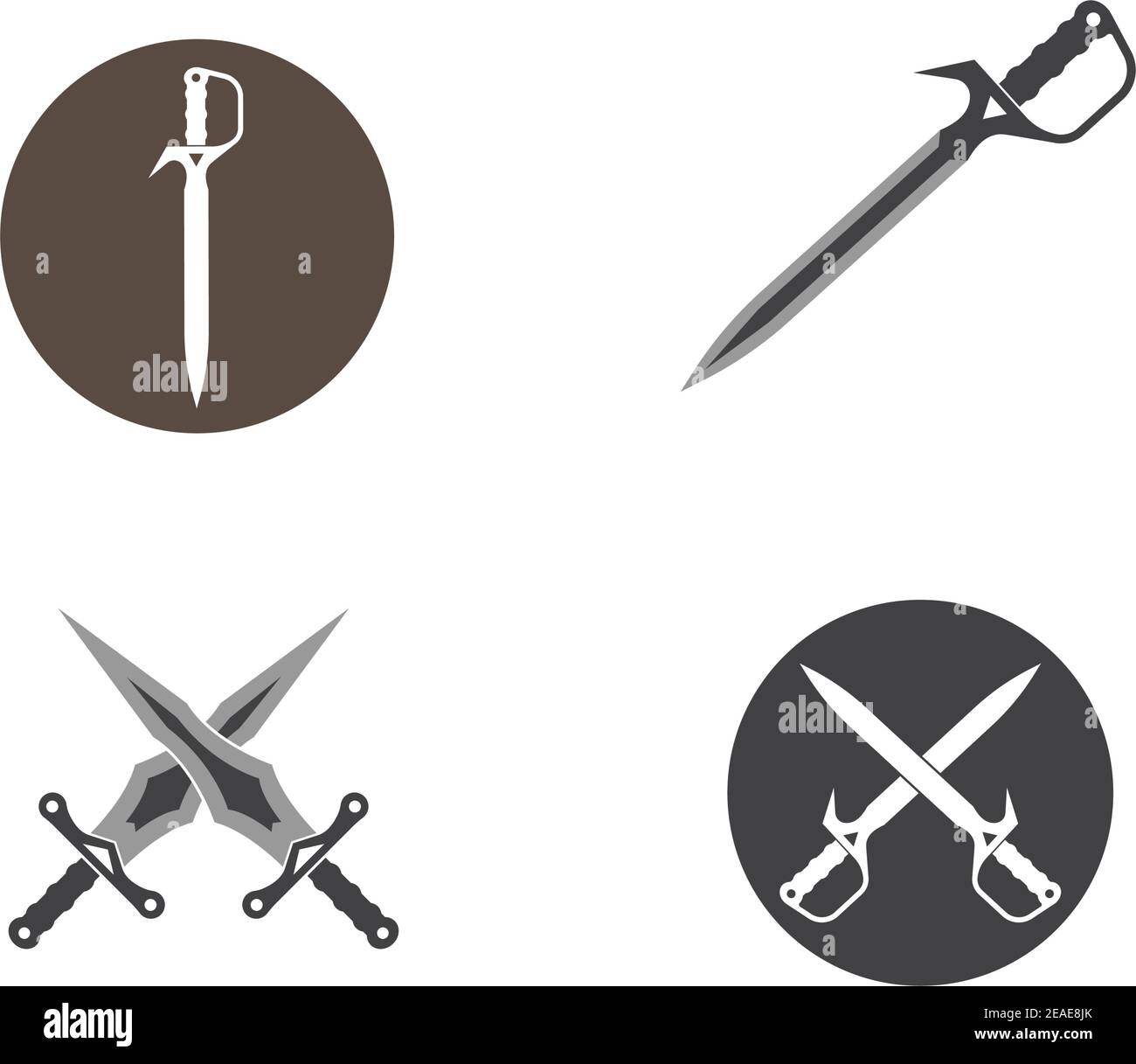 Sword Logo Icon Vector Illustration Design Template Stock Vector Image Art Alamy