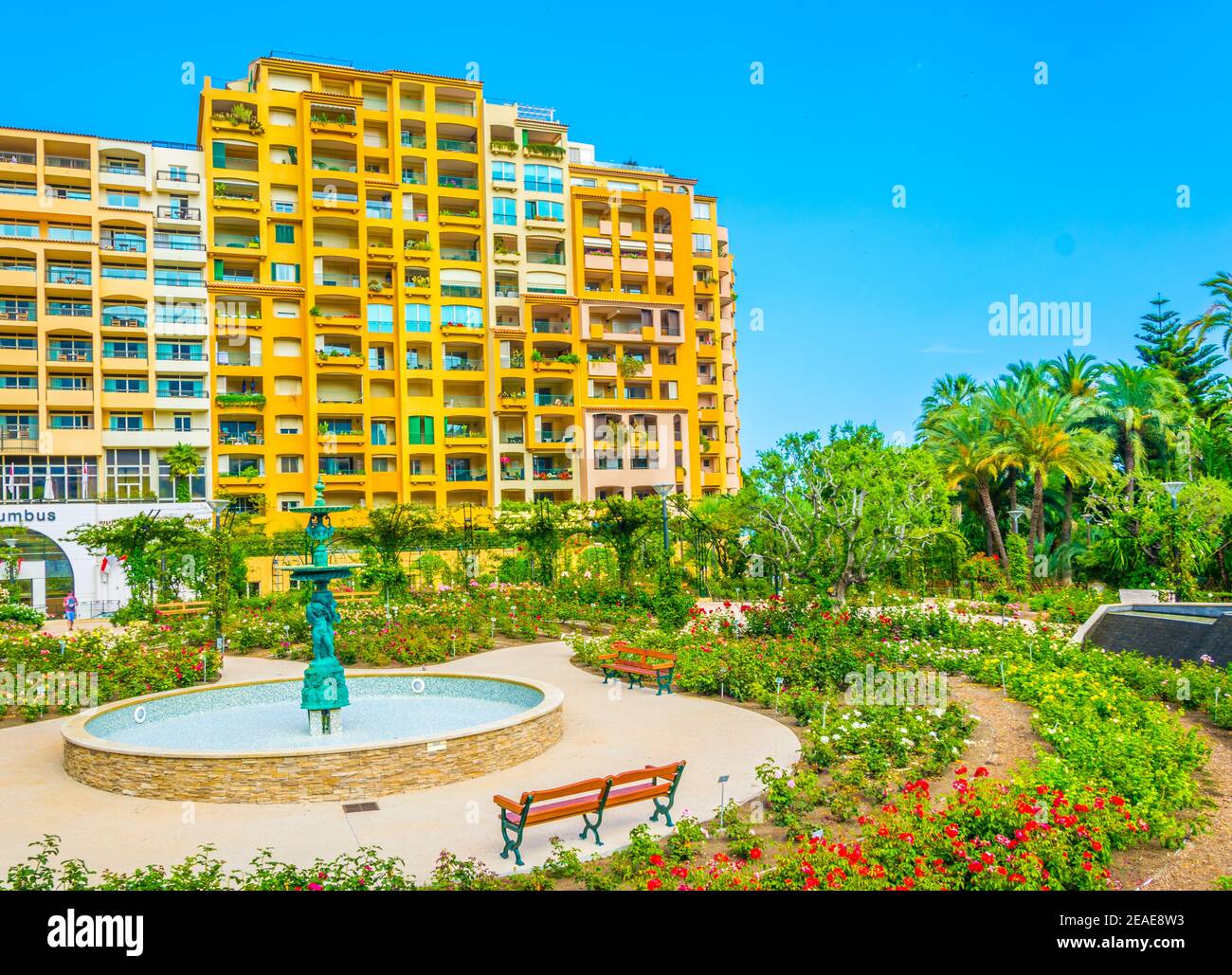 Princess Grace Rose Garden in Monaco Stock Photo - Alamy