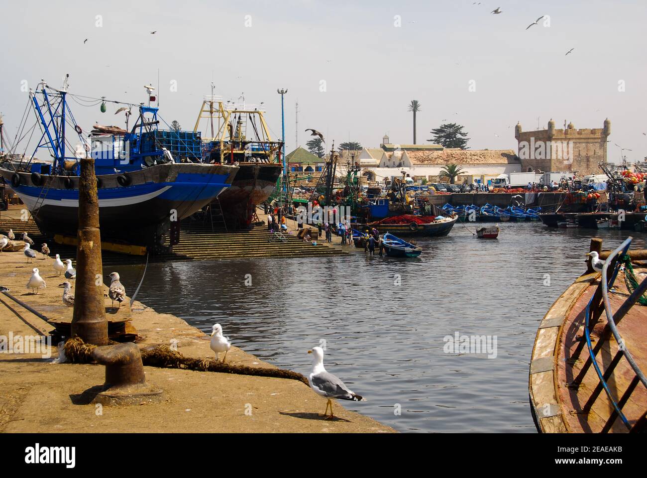 Essaouira Harbour, Essaouira, Morocco, North Africa Stock Photo