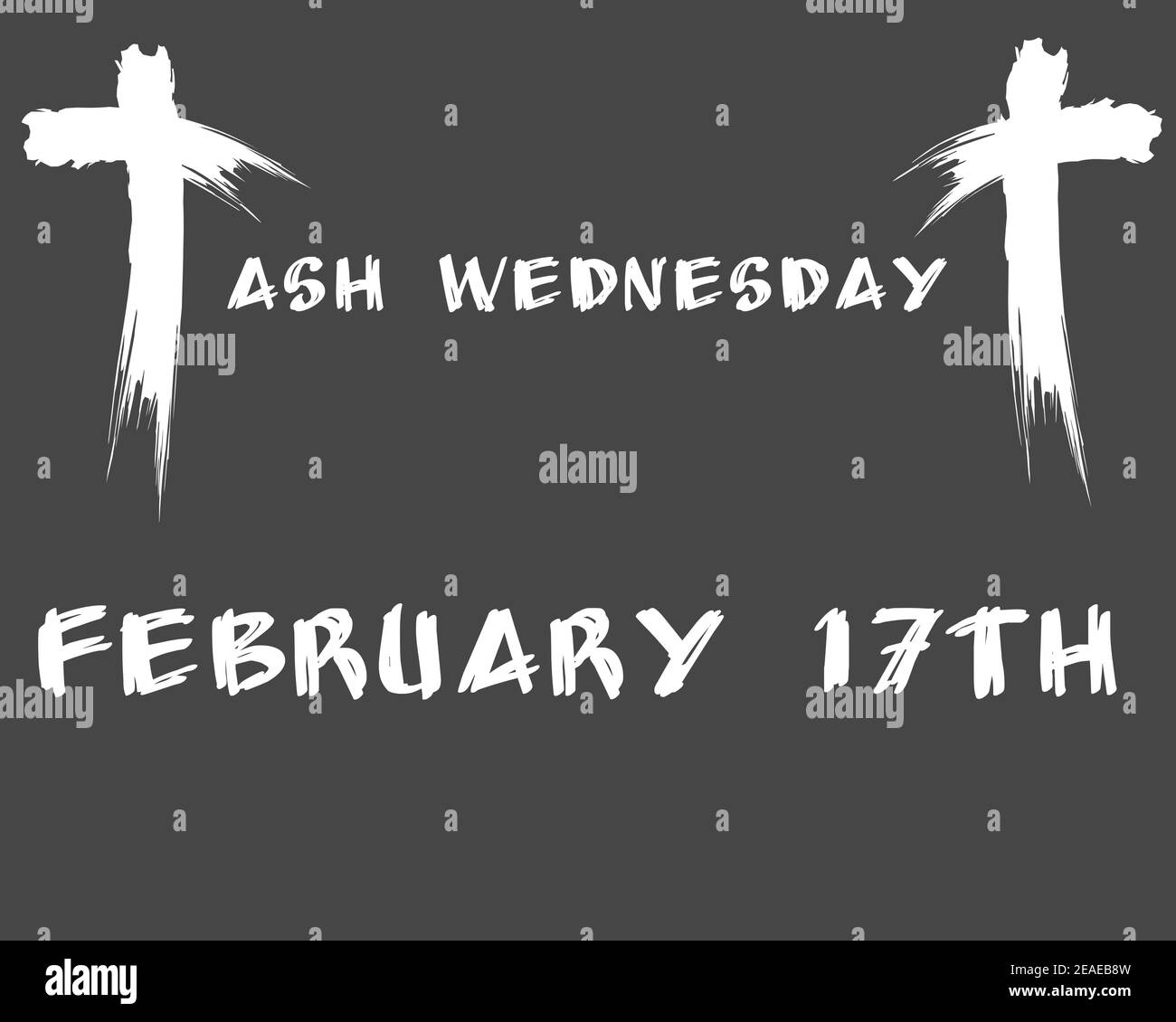 Illustration Ash Wednesday Stock Photo Alamy