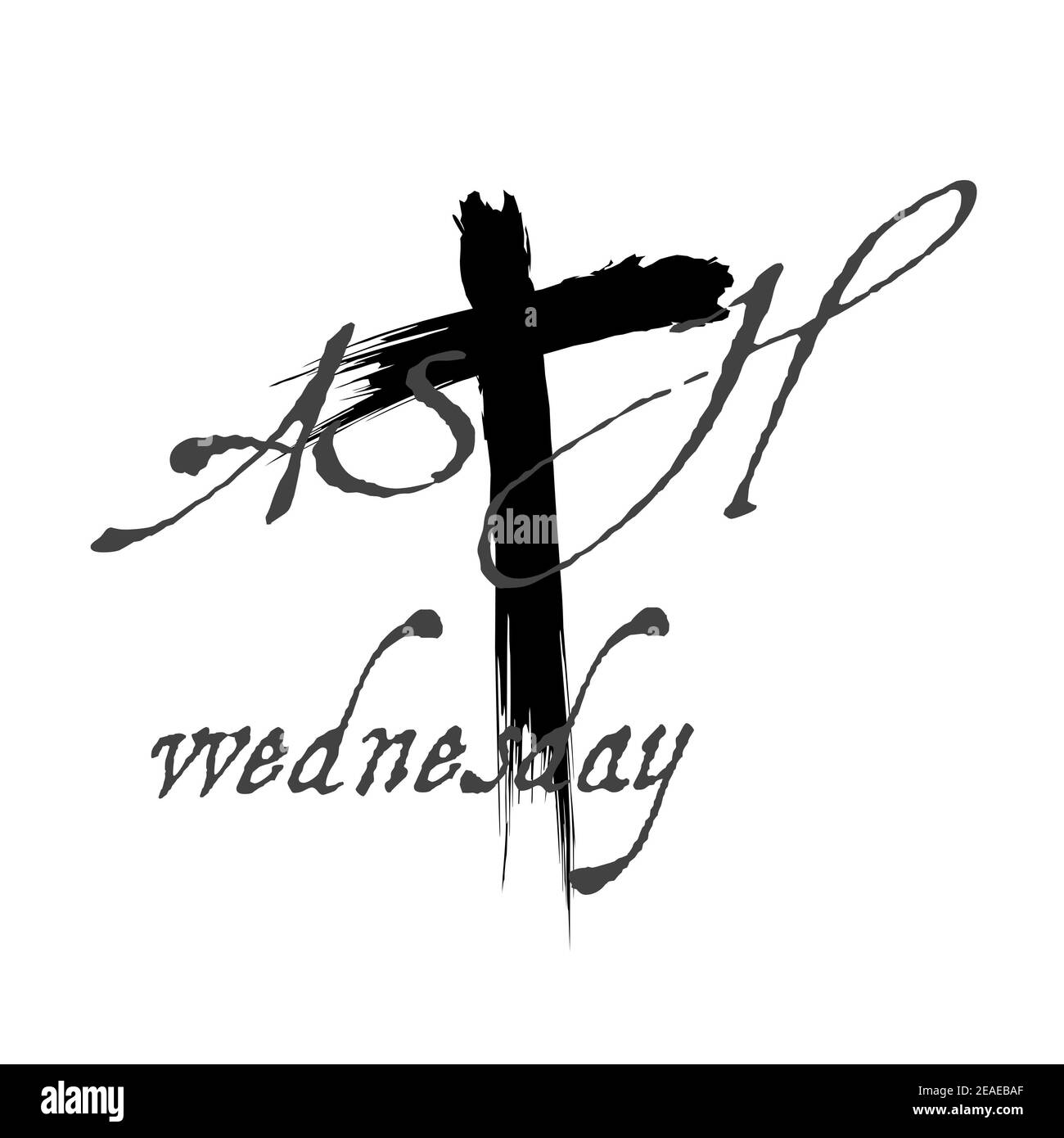 Illustration Ash Wednesday Stock Photo Alamy