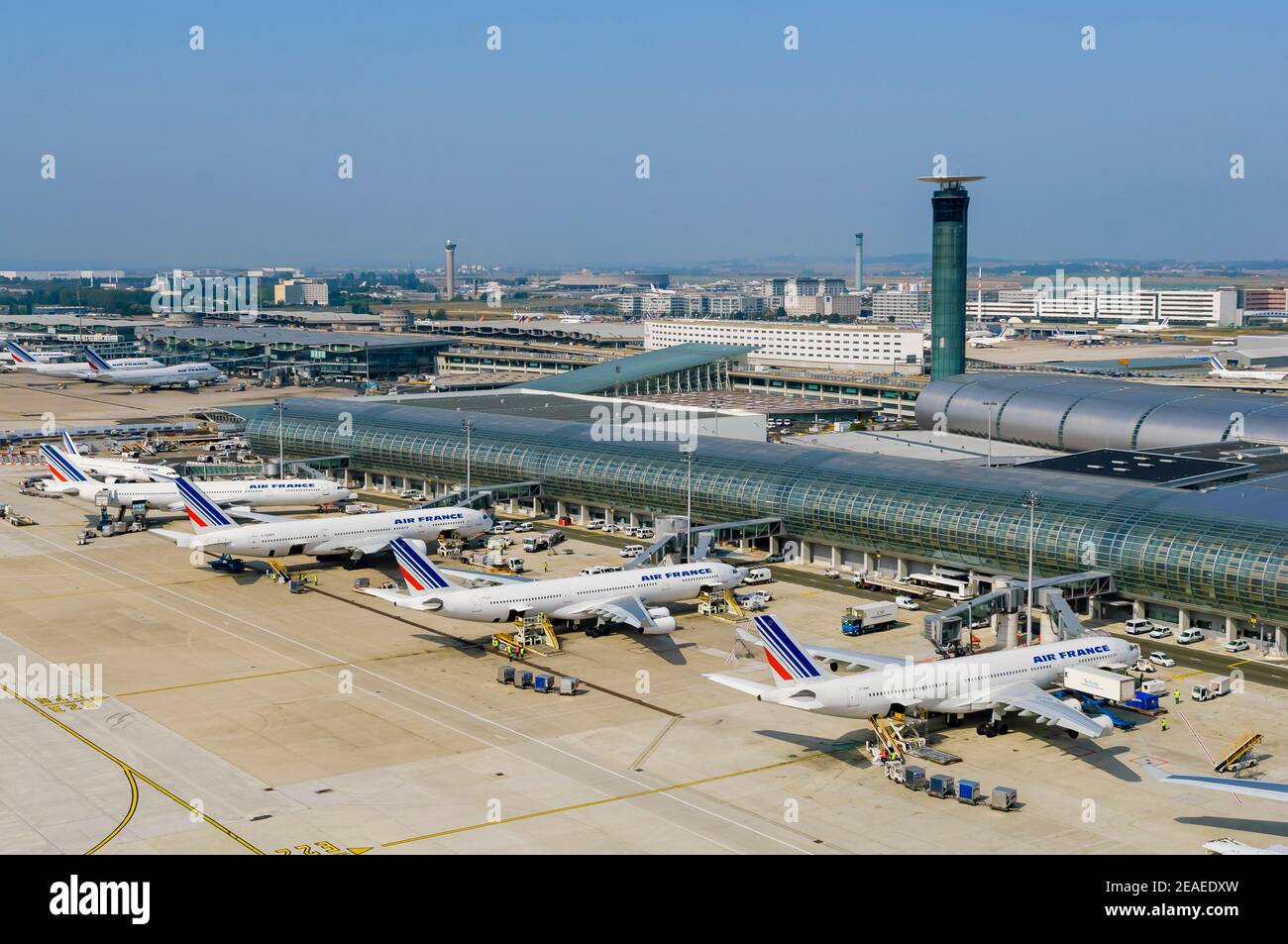 Charles de gaulle airport aerial hi-res stock photography and images - Alamy