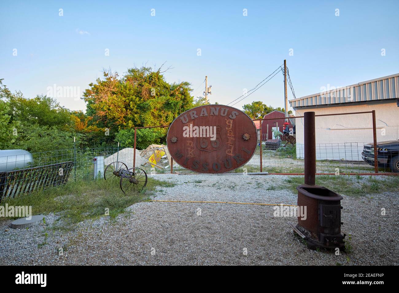 World's Largest Belt Buckle in Uranus , Missouri Stock Photo Alamy