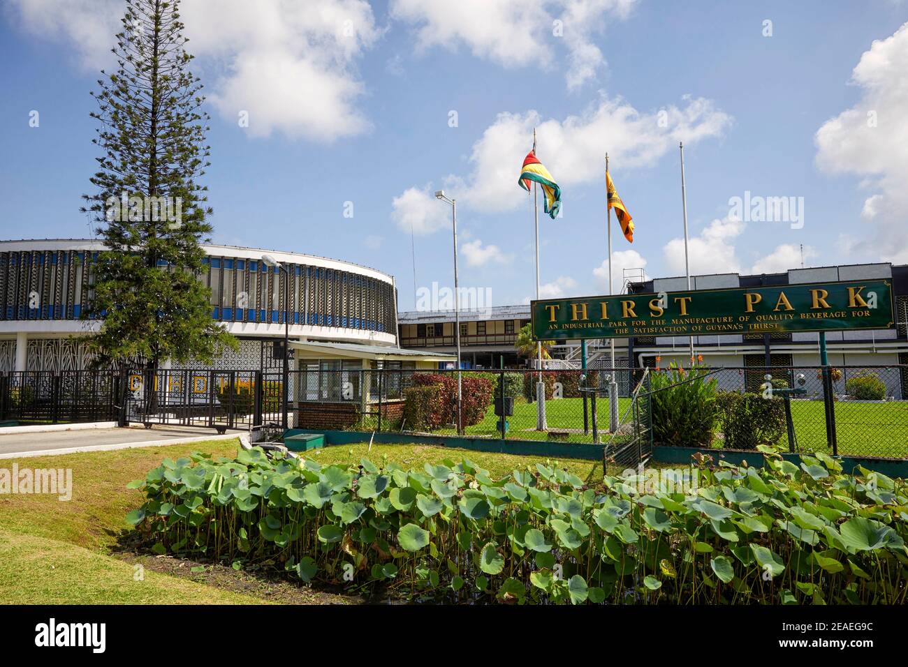 Thirst Park, Banks DIH Limited, Banks Brewery in Georgetown, Banks Beer Producation Facility, Guyana Stock Photo