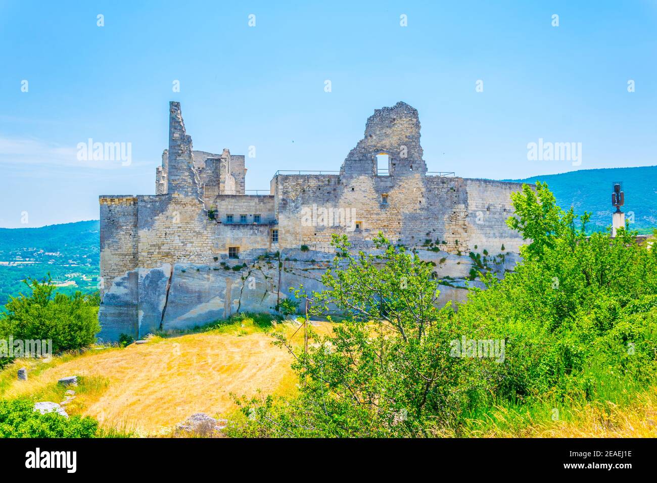 Chateau de Lacoste in France Stock Photo - Alamy