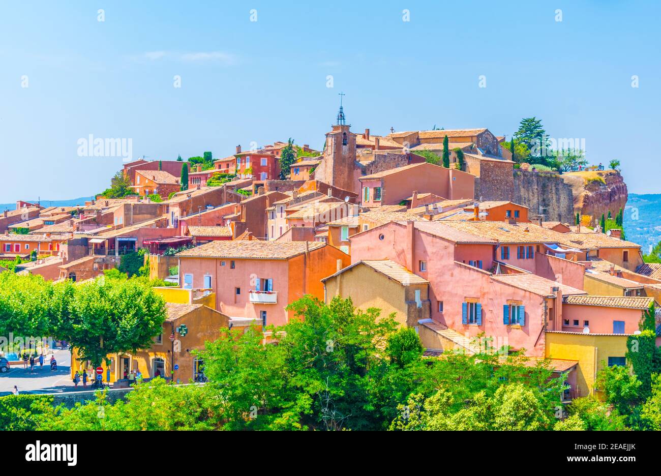 Roussillon village in France Stock Photo - Alamy