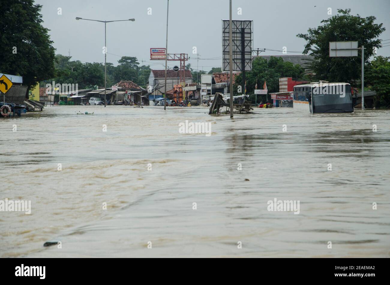 Subang. 9th Feb, 2021. Photo Taken On Feb. 9, 2021 Shows A Flooded 