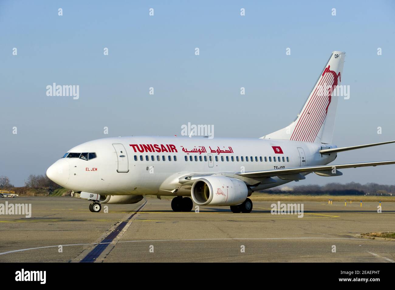 Plane at Strasbourg entzheim airport Stock Photo Alamy