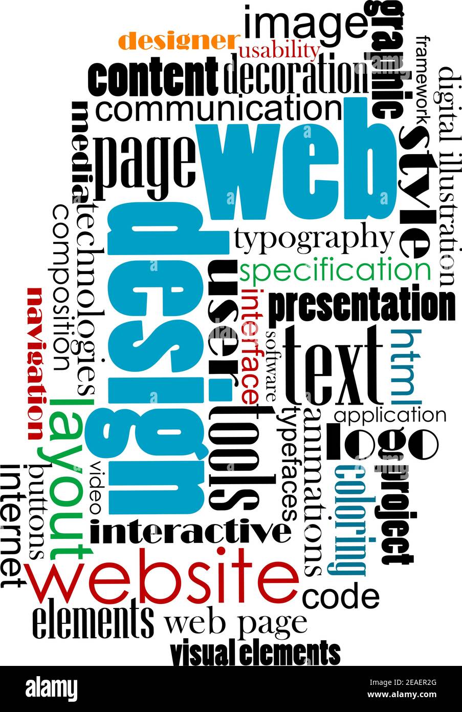 Tag cloud for web and internet content design. EPS 8 vector ...