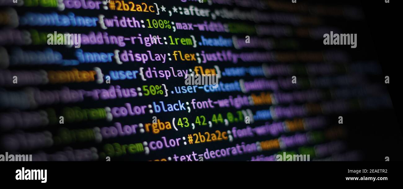 less compilation programming coding language from css technology banner ...