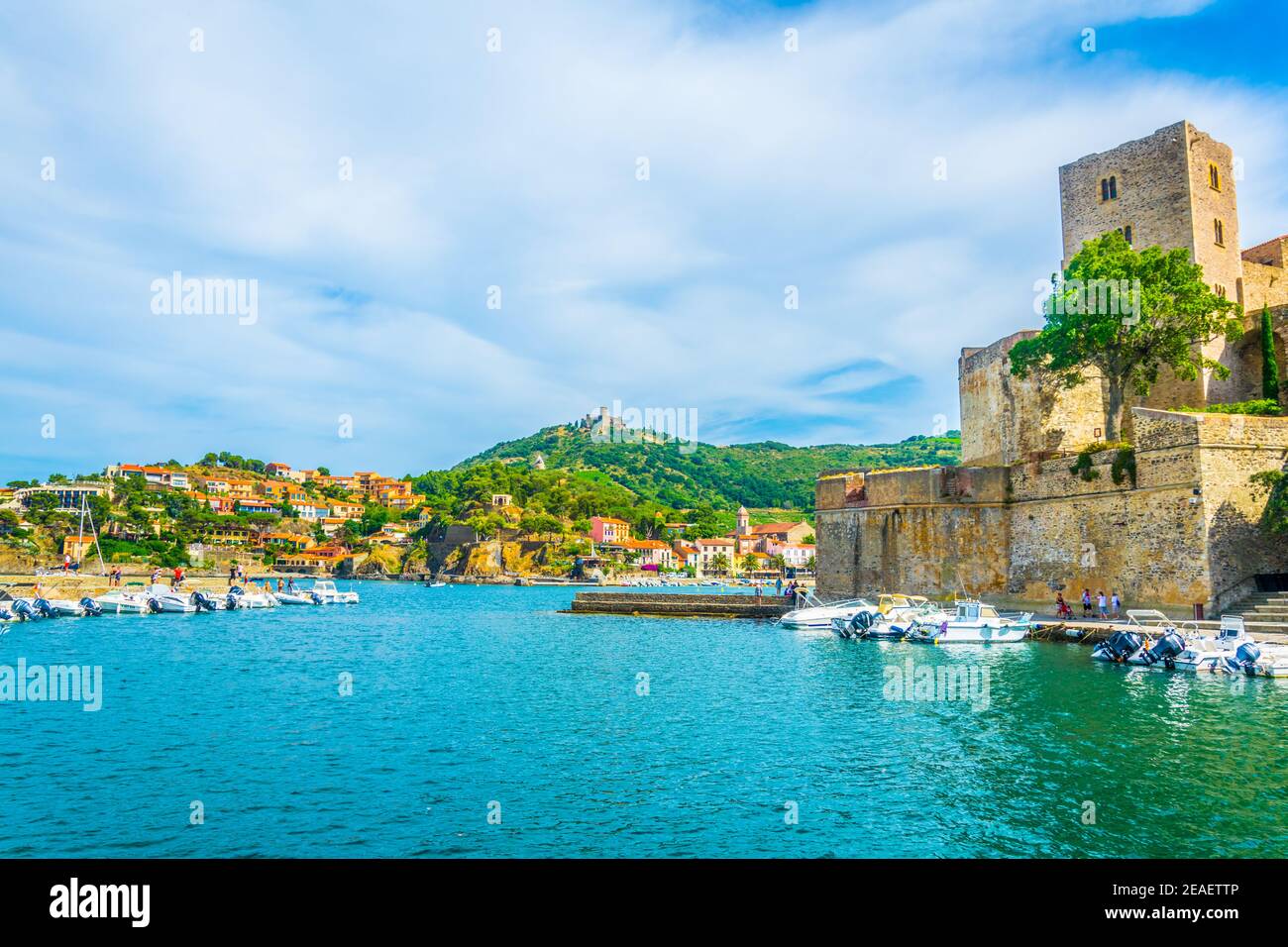 Royal castle in Collioure, France Stock Photo - Alamy