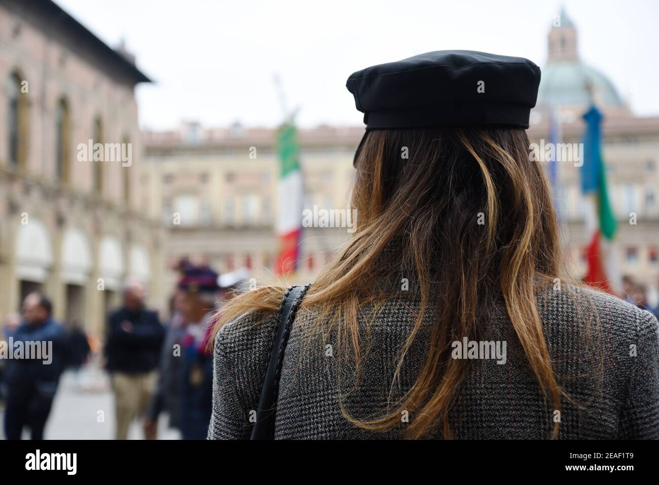 Woman Wearing Sailor Hat High 