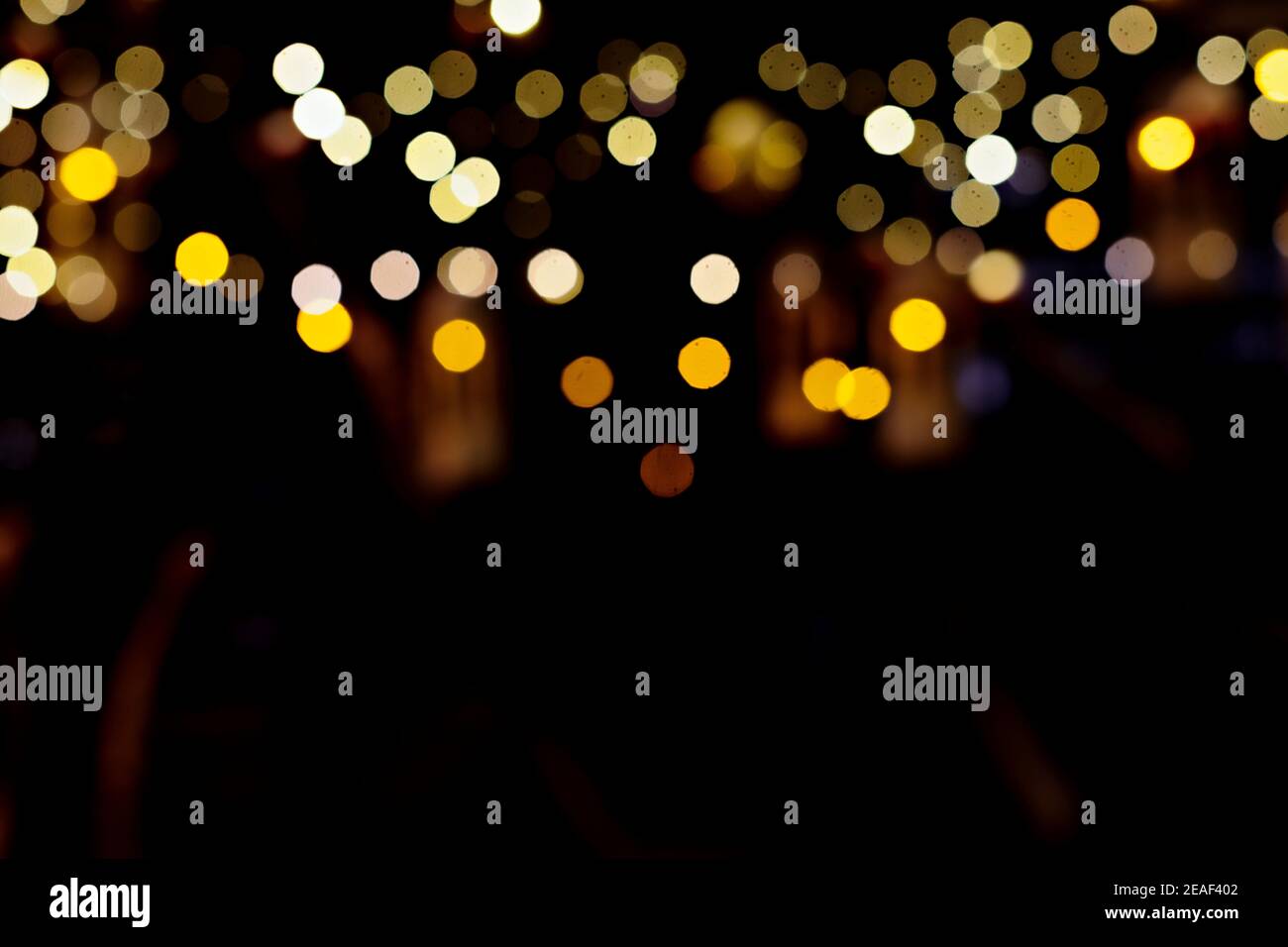 multicolored illuminating bokeh as a background Stock Photo