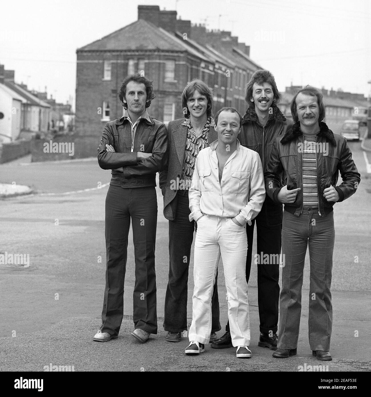 Racing Cars Welsh Pop Band in the Rhondda Valley Wales UK Stock Photo Alamy