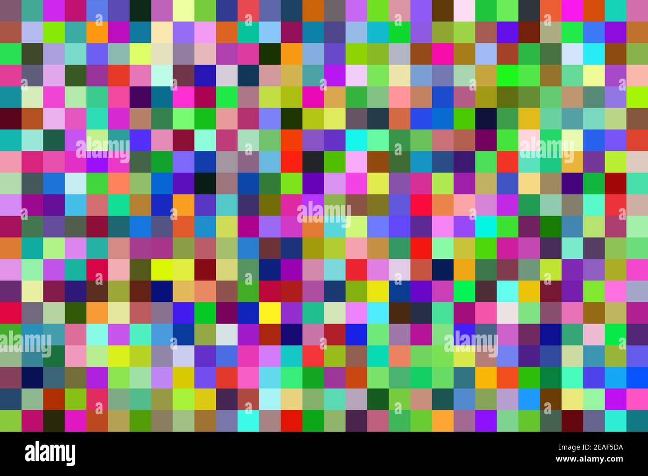 Colorful pixel background. Noise signal LCD pixel screen, color digital glitch Stock Photo