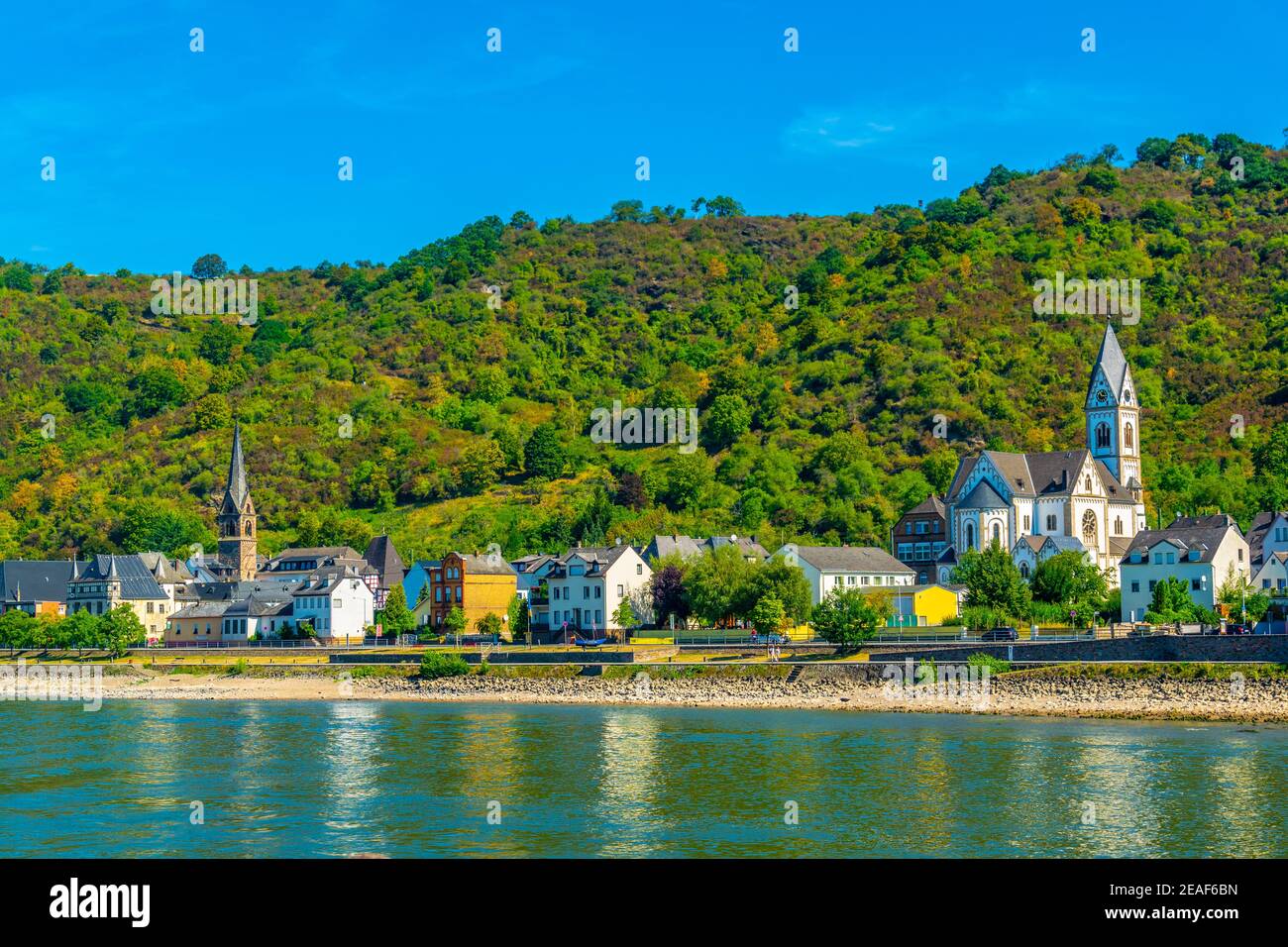 Kamp Bornhofen town in Germany Stock Photo Alamy