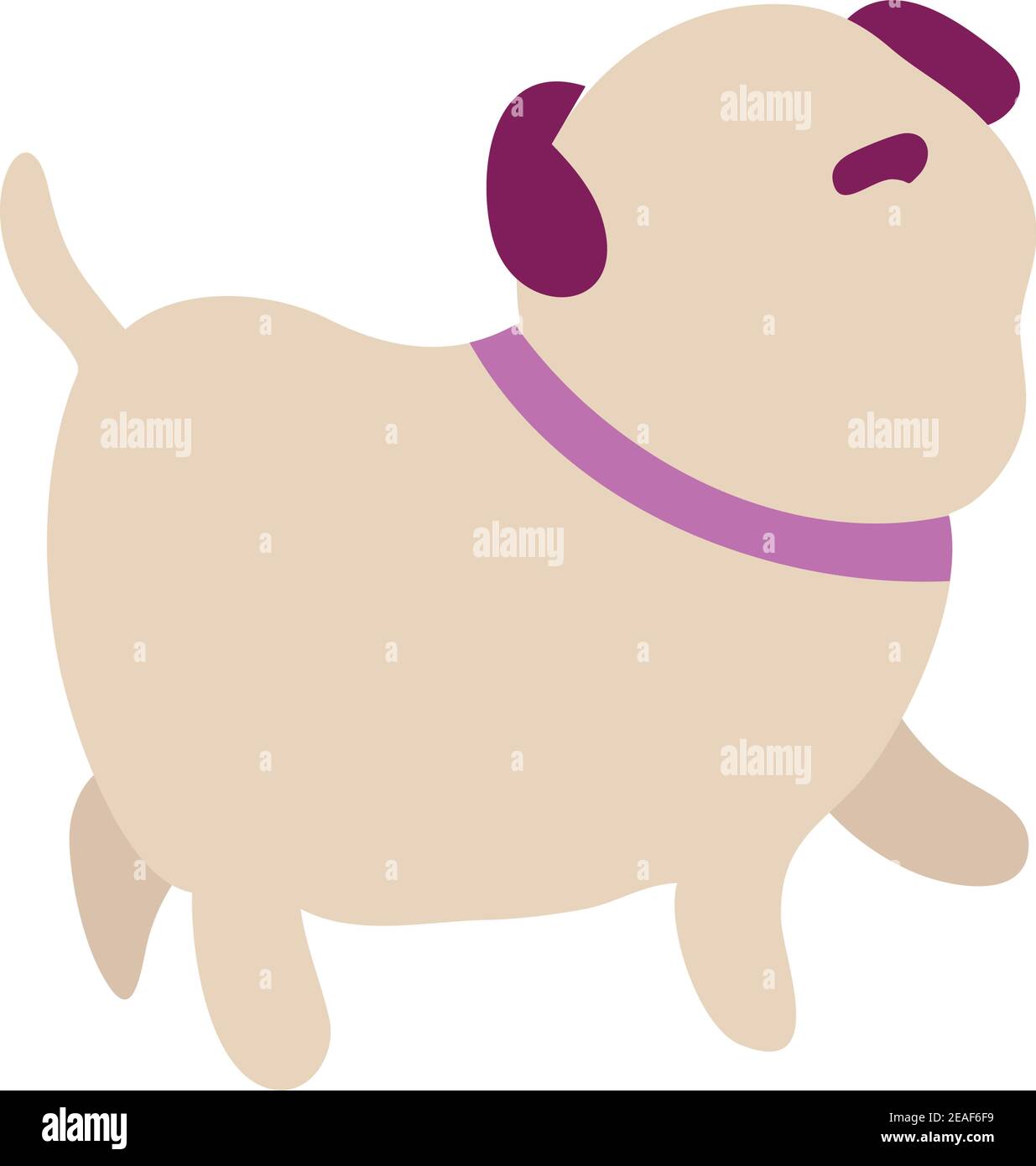 cute little dog mascot character vector illustration design Stock ...