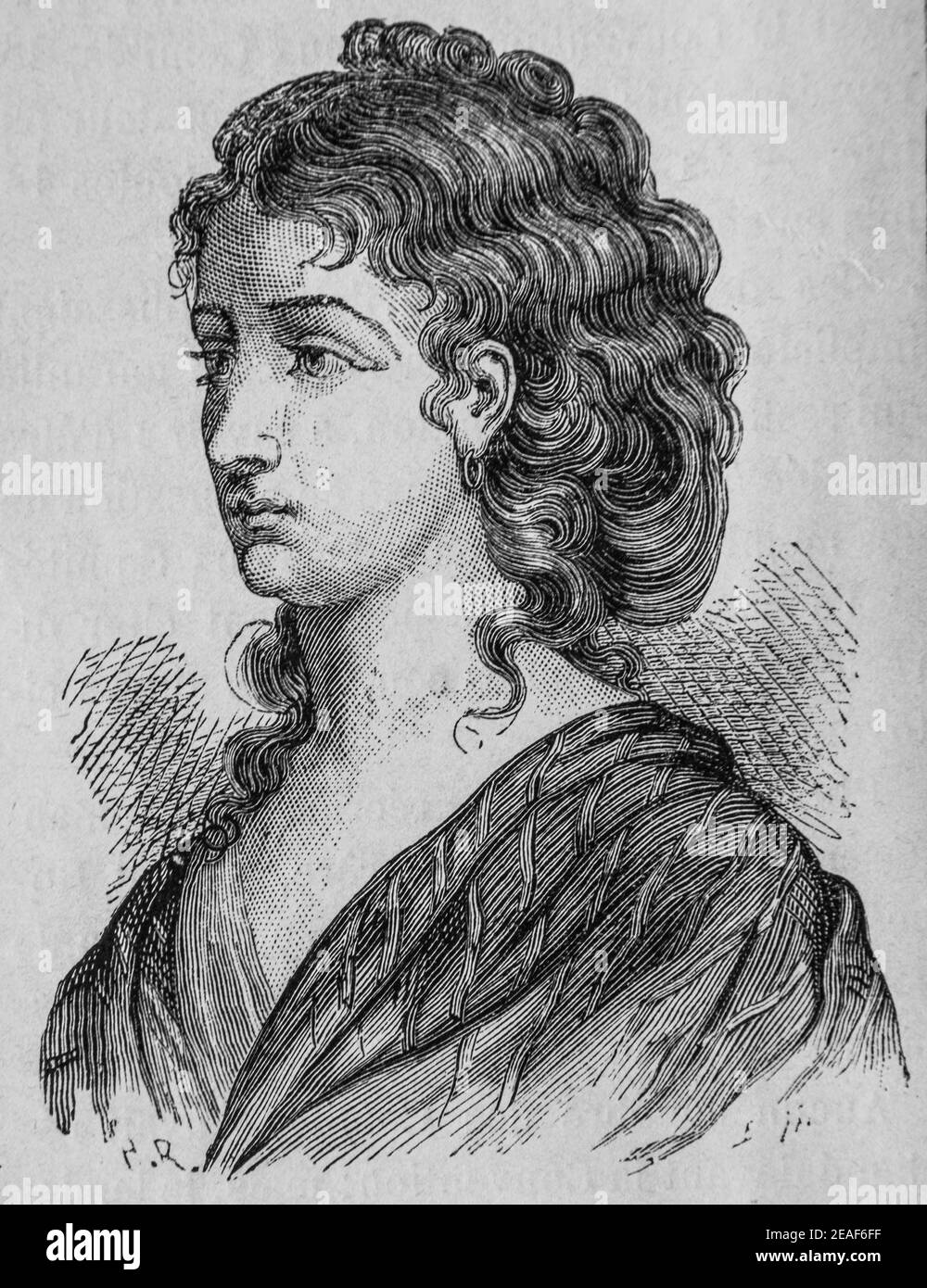 cecile renault, , 1792-1804,histoire de france par henri martin,editeur furne 1850 Stock Photo