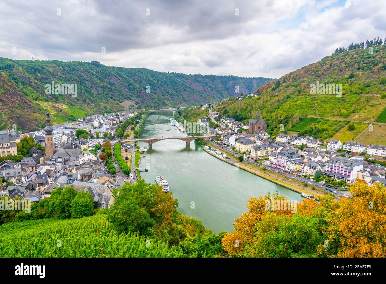 Aerial view riverside village colorful hi-res stock photography and ...
