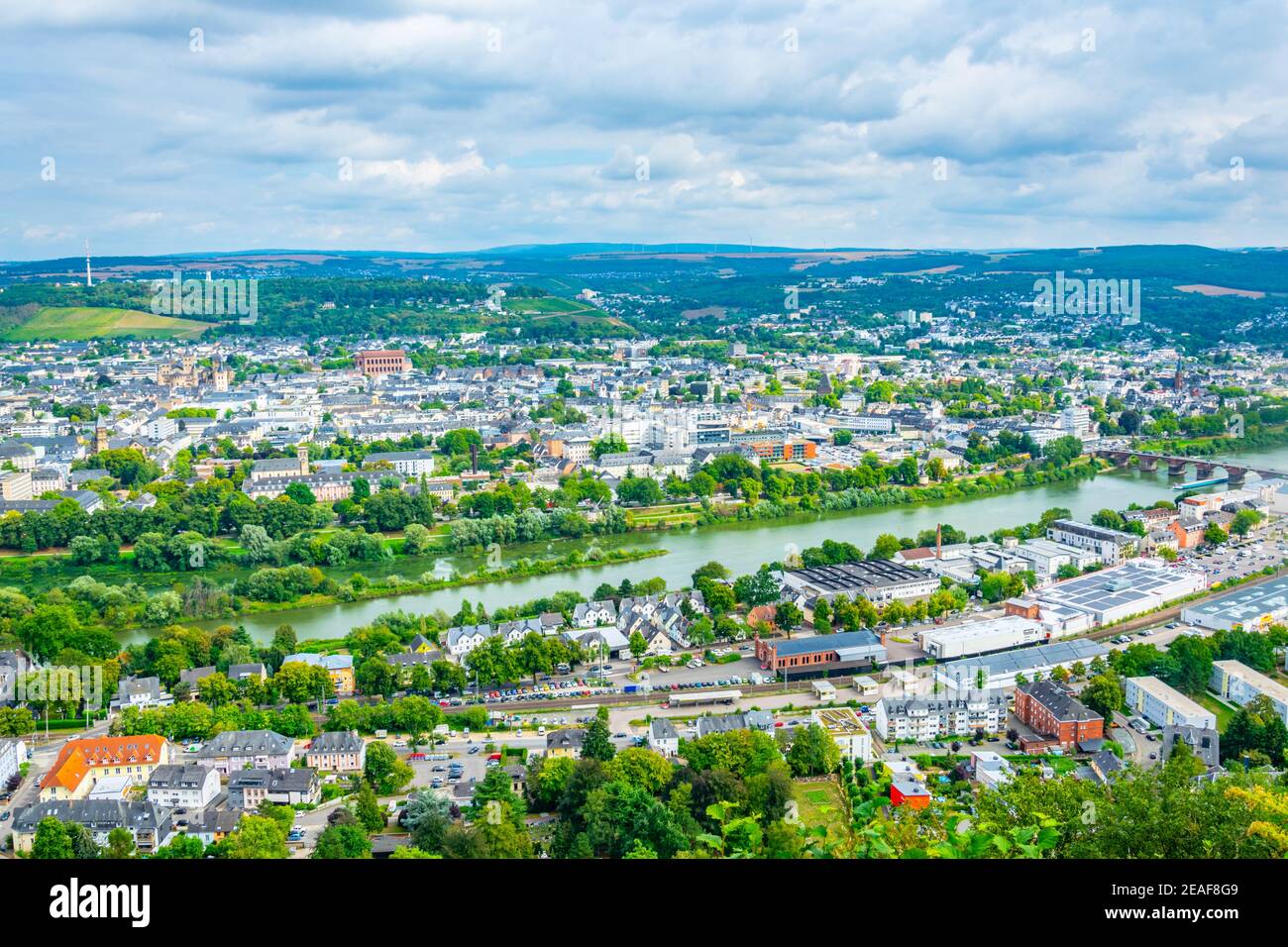 Aerial view of Trier, Germany Stock Photo Alamy