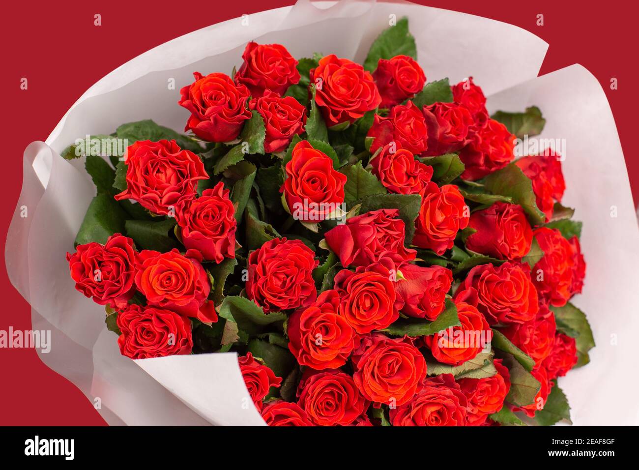 Beautiful Red Roses Beautiful Bouquet Birthday Stock Photo 693801478