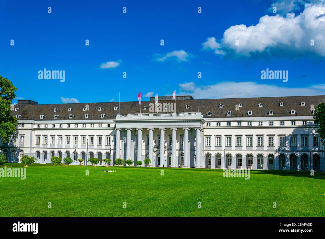 View of the Koblenz palace in Germany Stock Photo