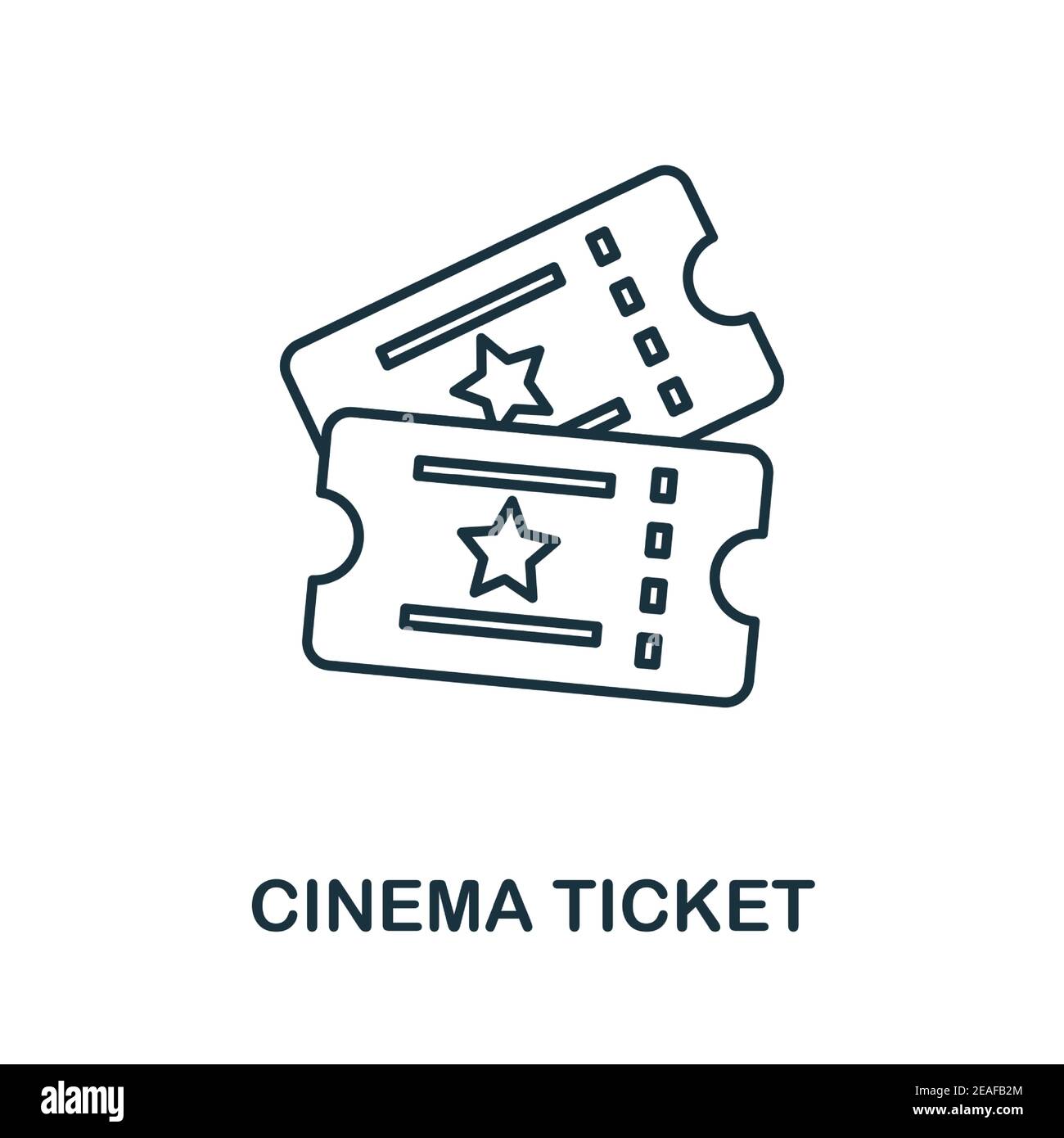 Cinema Ticket icon. Simple element from cinema collection. Creative ...