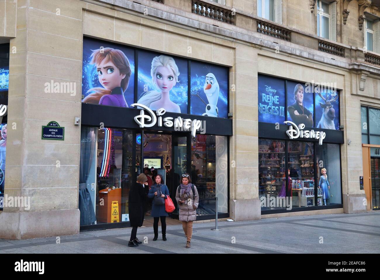 PARIS, FRANCE - DECEMBER 10, 2019: People shop at Disney Store in Avenue  Champs-Elysees, Paris, France. Avenue des Champs-Elysees is one of most  recog Stock Photo - Alamy