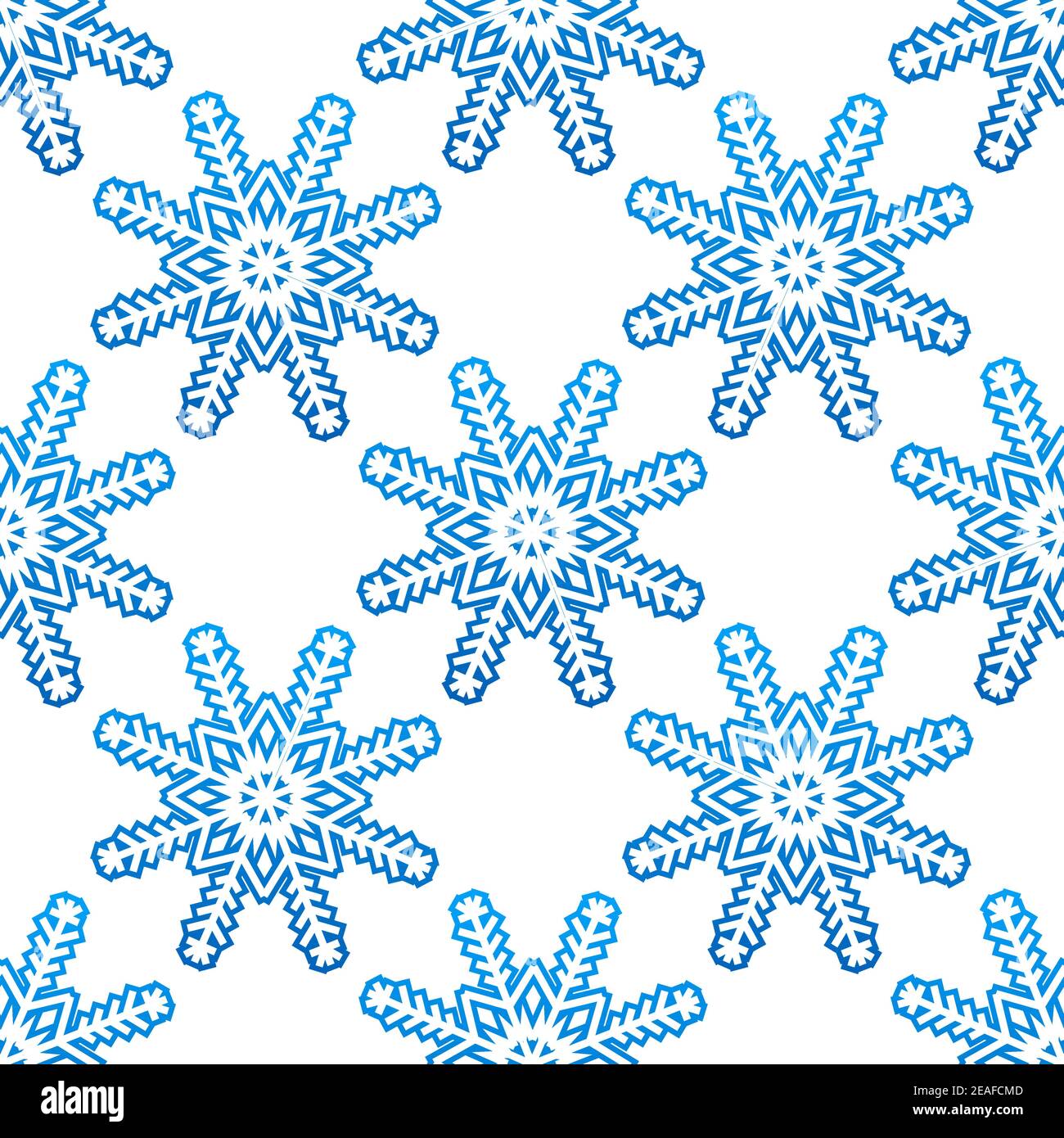 Blue snowflakes seamless pattern background for seasonal winter design ...