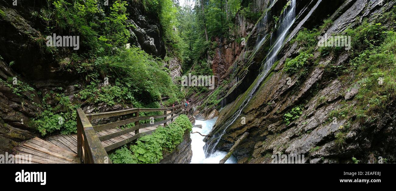 Wimmbachklamm, Wimmbach gorge, Berchtesgaden National Park, Bavaria Bayern, Germany Stock Photo