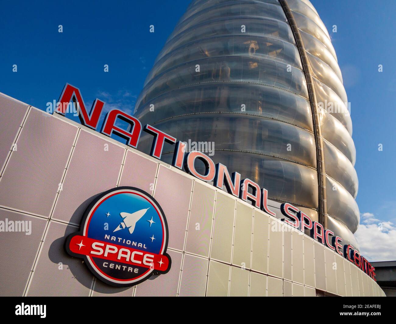 The Rocket Tower at the National Space Centre visitor attraction