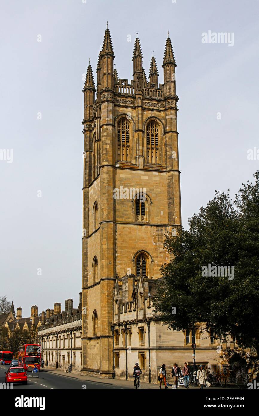 Magdalen College Bell Tower. The tallest building in University of