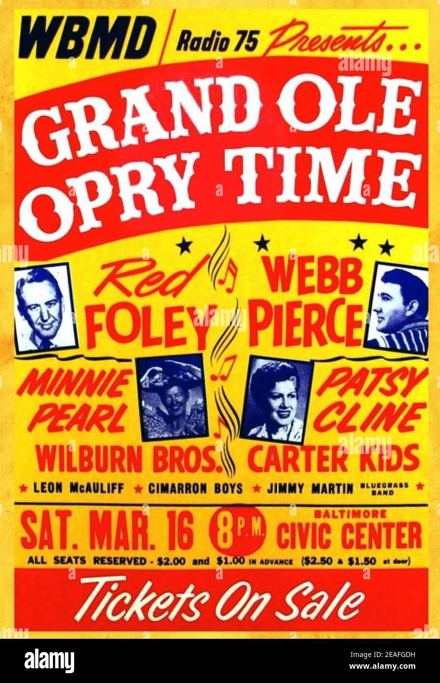 GRAND OLE OPRY Poster About 1955 Stock Photo Alamy grand-ole-opry-poster-about-1955-stock-photo-alamy