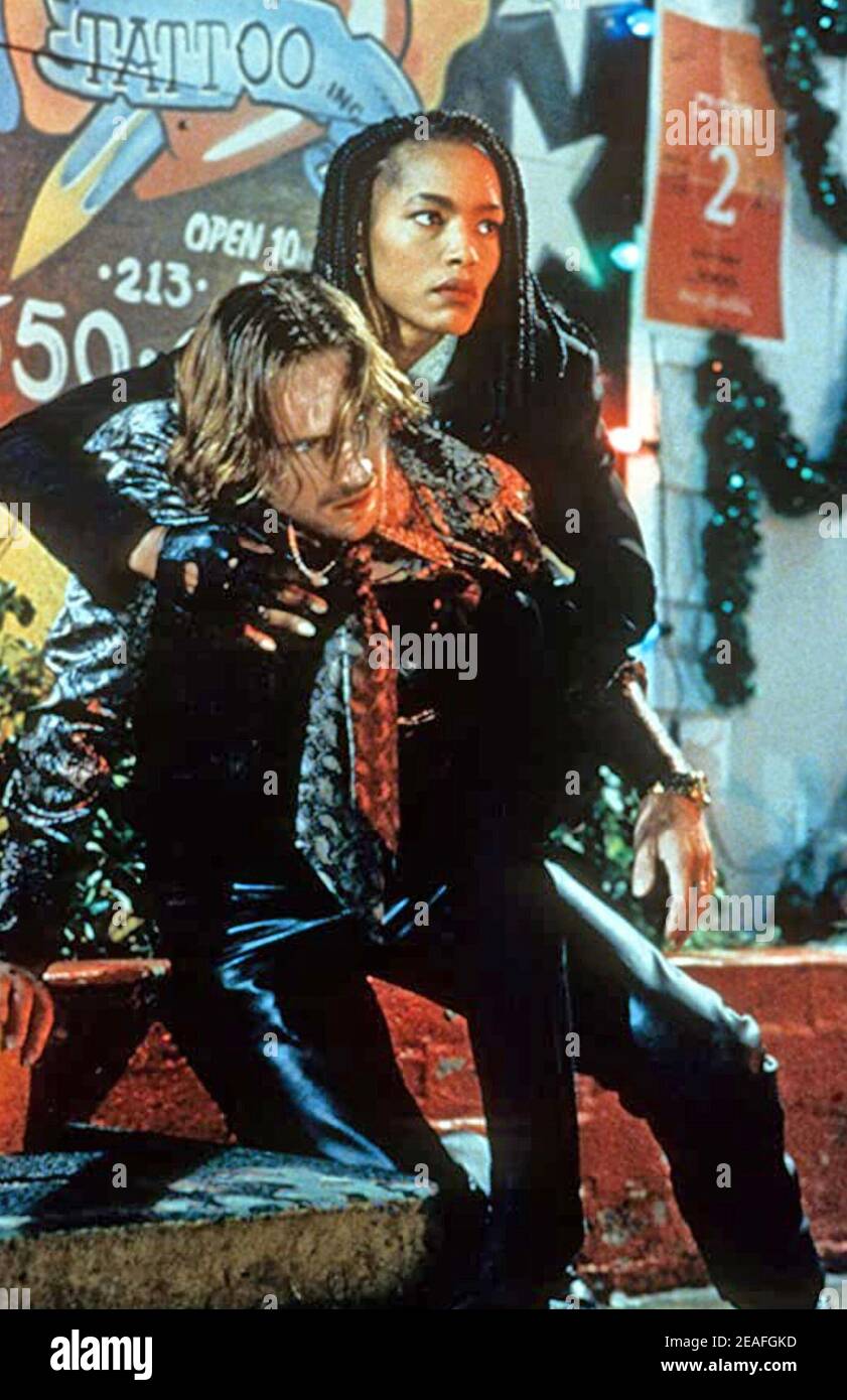 STRANGE DAYS 1995 Universal Pictures film with Ralph Fiennes and Angela Bassett Stock Photo
